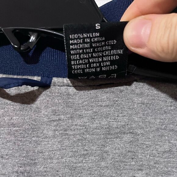 WSS BLUE STRIPE BOMBER VARSITY JACKET SMALL - Picture 3 of 6